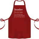 Hustler Definition Hustle Cotton Apron 100% Organic Maroon