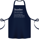 Hustler Definition Hustle Cotton Apron 100% Organic Navy Blue