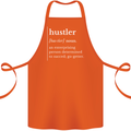 Hustler Definition Hustle Cotton Apron 100% Organic Orange