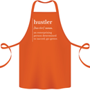 Hustler Definition Hustle Cotton Apron 100% Organic Orange