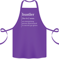 Hustler Definition Hustle Cotton Apron 100% Organic Purple