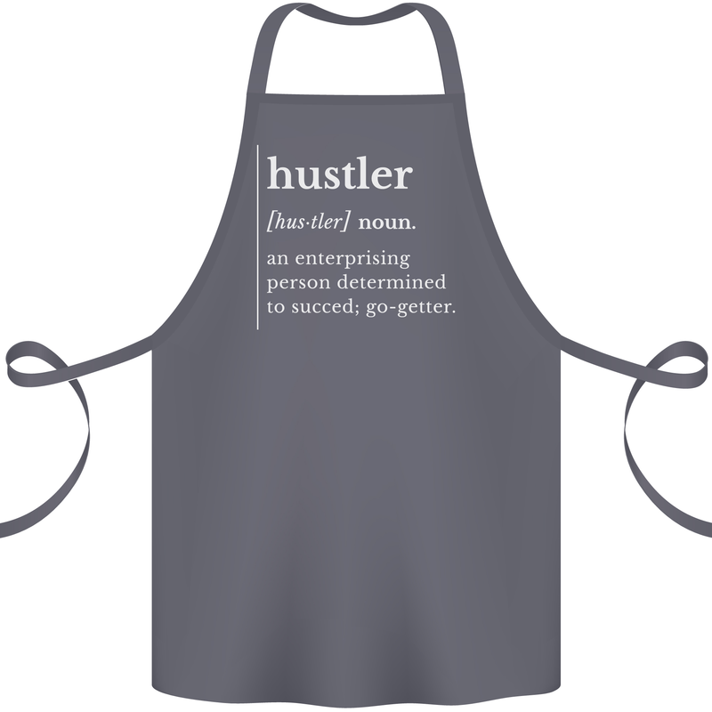 Hustler Definition Hustle Cotton Apron 100% Organic Steel