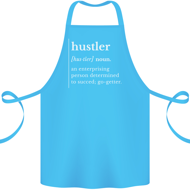 Hustler Definition Hustle Cotton Apron 100% Organic Turquoise