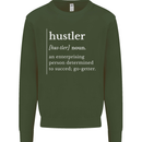 Hustler Definition Hustle Kids Sweatshirt Jumper Forest Green