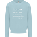Hustler Definition Hustle Kids Sweatshirt Jumper Light Blue