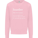 Hustler Definition Hustle Kids Sweatshirt Jumper Light Pink
