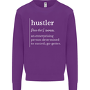 Hustler Definition Hustle Kids Sweatshirt Jumper Purple