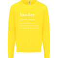 Hustler Definition Hustle Kids Sweatshirt Jumper Yellow