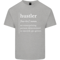 Hustler Definition Hustle Kids T-Shirt Childrens Sports Grey