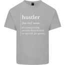 Hustler Definition Hustle Kids T-Shirt Childrens Sports Grey