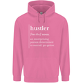 Hustler Definition Hustle Mens 80% Cotton Hoodie Azelea
