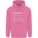 Hustler Definition Hustle Mens 80% Cotton Hoodie Azelea