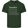 Hustler Definition Hustle Mens Cotton T-Shirt Tee Top Forest Green