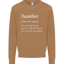 Hustler Definition Hustle Mens Sweatshirt Jumper Caramel Latte
