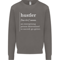 Hustler Definition Hustle Mens Sweatshirt Jumper Charcoal
