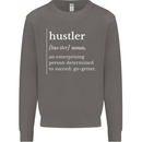 Hustler Definition Hustle Mens Sweatshirt Jumper Charcoal