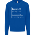 Hustler Definition Hustle Mens Sweatshirt Jumper Royal Blue
