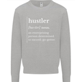 Hustler Definition Hustle Mens Sweatshirt Jumper Sports Grey