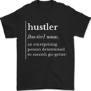 Hustler Definition Hustle Mens T-Shirt 100% Cotton Black