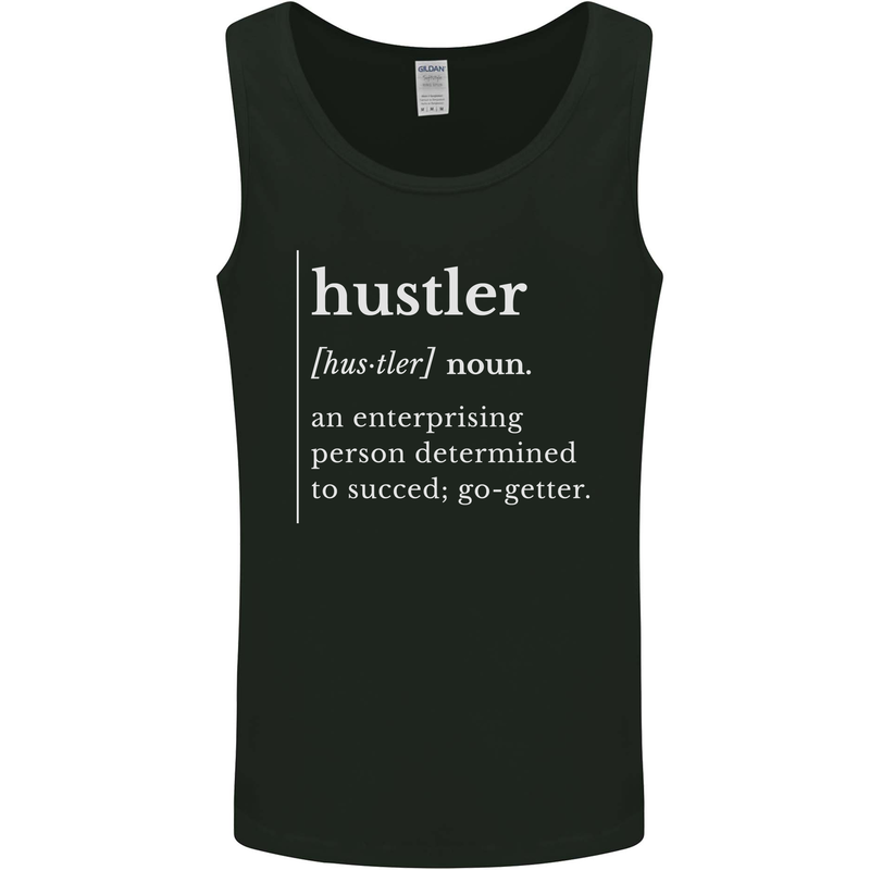 Hustler Definition Hustle Mens Vest Tank Top Black