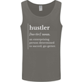 Hustler Definition Hustle Mens Vest Tank Top Charcoal
