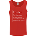 Hustler Definition Hustle Mens Vest Tank Top Red