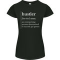 Hustler Definition Hustle Womens Petite Cut T-Shirt Black