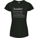 Hustler Definition Hustle Womens Petite Cut T-Shirt Black