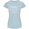 Hustler Definition Hustle Womens Petite Cut T-Shirt Light Blue