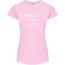 Hustler Definition Hustle Womens Petite Cut T-Shirt Light Pink