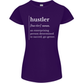 Hustler Definition Hustle Womens Petite Cut T-Shirt Purple