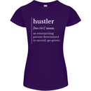 Hustler Definition Hustle Womens Petite Cut T-Shirt Purple
