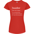 Hustler Definition Hustle Womens Petite Cut T-Shirt Red