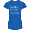 Hustler Definition Hustle Womens Petite Cut T-Shirt Royal Blue