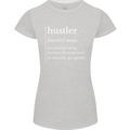 Hustler Definition Hustle Womens Petite Cut T-Shirt Sports Grey