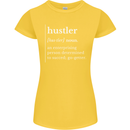 Hustler Definition Hustle Womens Petite Cut T-Shirt Yellow