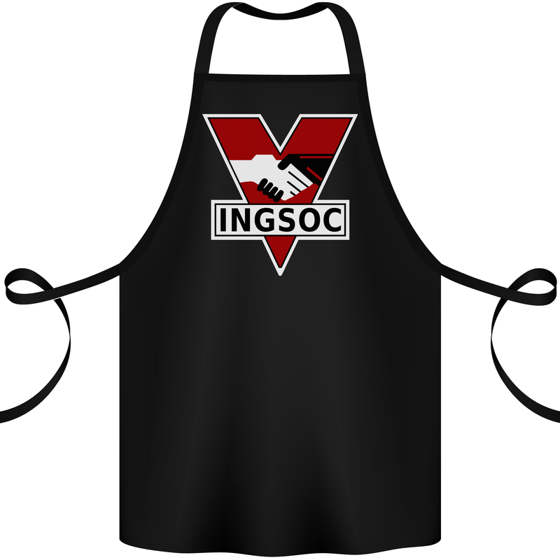 INGSOC George Orwell English Socialism 1994 Cotton Apron 100% Organic Black