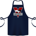 INGSOC George Orwell English Socialism 1994 Cotton Apron 100% Organic Navy Blue