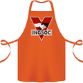 INGSOC George Orwell English Socialism 1994 Cotton Apron 100% Organic Orange