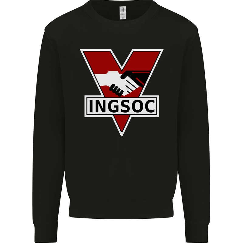 INGSOC George Orwell English Socialism 1994 Kids Sweatshirt Jumper Black