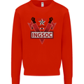 INGSOC George Orwell English Socialism 1994 Kids Sweatshirt Jumper Bright Red