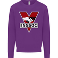 INGSOC George Orwell English Socialism 1994 Kids Sweatshirt Jumper Purple