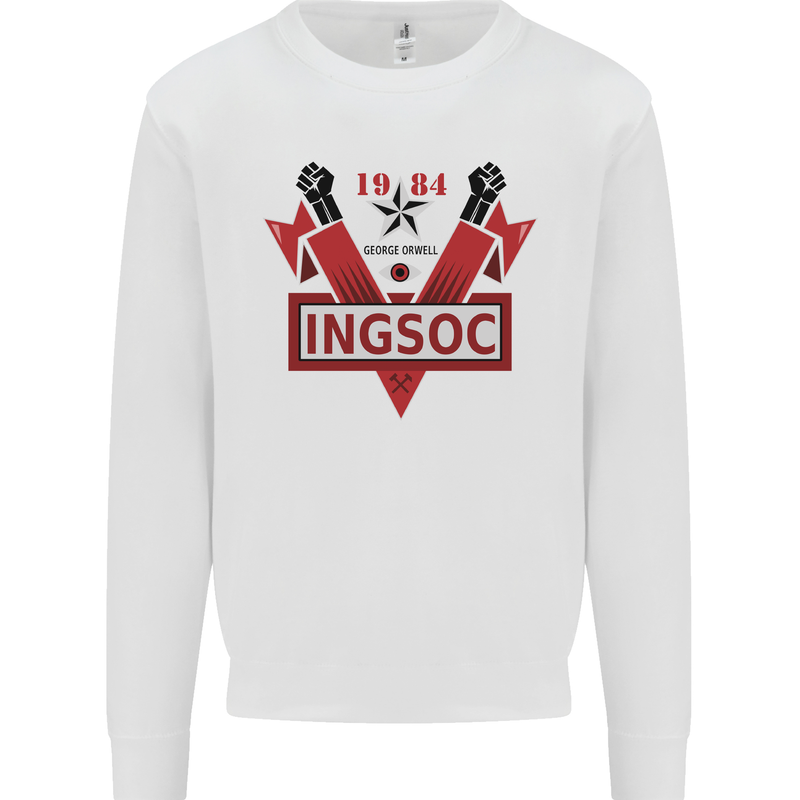 INGSOC George Orwell English Socialism 1994 Kids Sweatshirt Jumper White