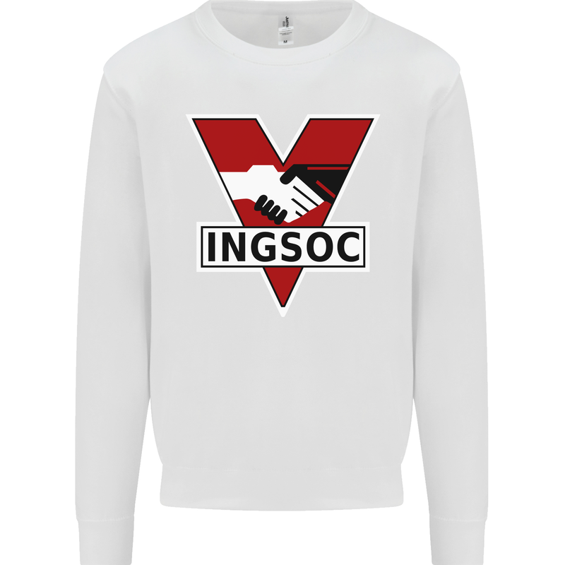 INGSOC George Orwell English Socialism 1994 Kids Sweatshirt Jumper White