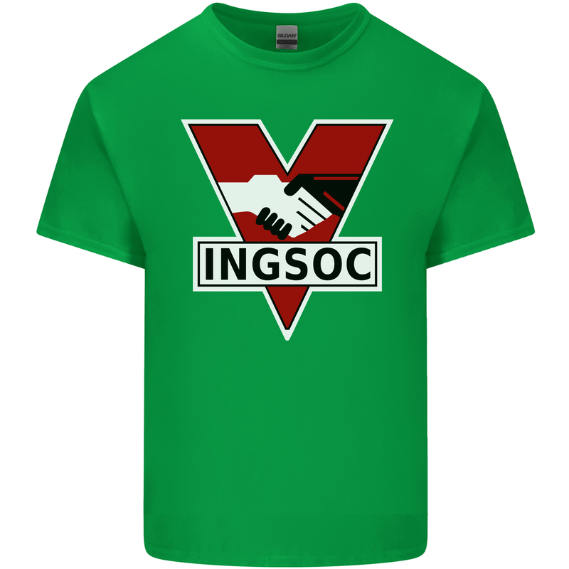 INGSOC George Orwell English Socialism 1994 Kids T-Shirt Childrens Irish Green