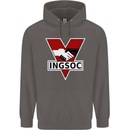 INGSOC George Orwell English Socialism 1994 Mens 80% Cotton Hoodie Charcoal