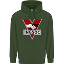 INGSOC George Orwell English Socialism 1994 Mens 80% Cotton Hoodie Forest Green