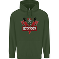 INGSOC George Orwell English Socialism 1994 Mens 80% Cotton Hoodie Forest Green