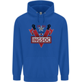 INGSOC George Orwell English Socialism 1994 Mens 80% Cotton Hoodie Royal Blue