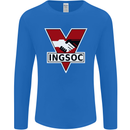 INGSOC George Orwell English Socialism 1994 Mens Long Sleeve T-Shirt Royal Blue
